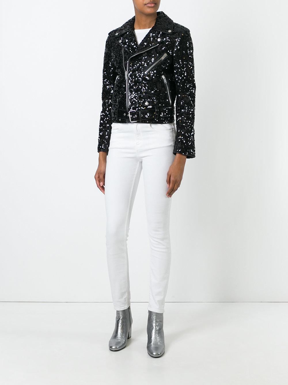 saint laurent sequin jacket