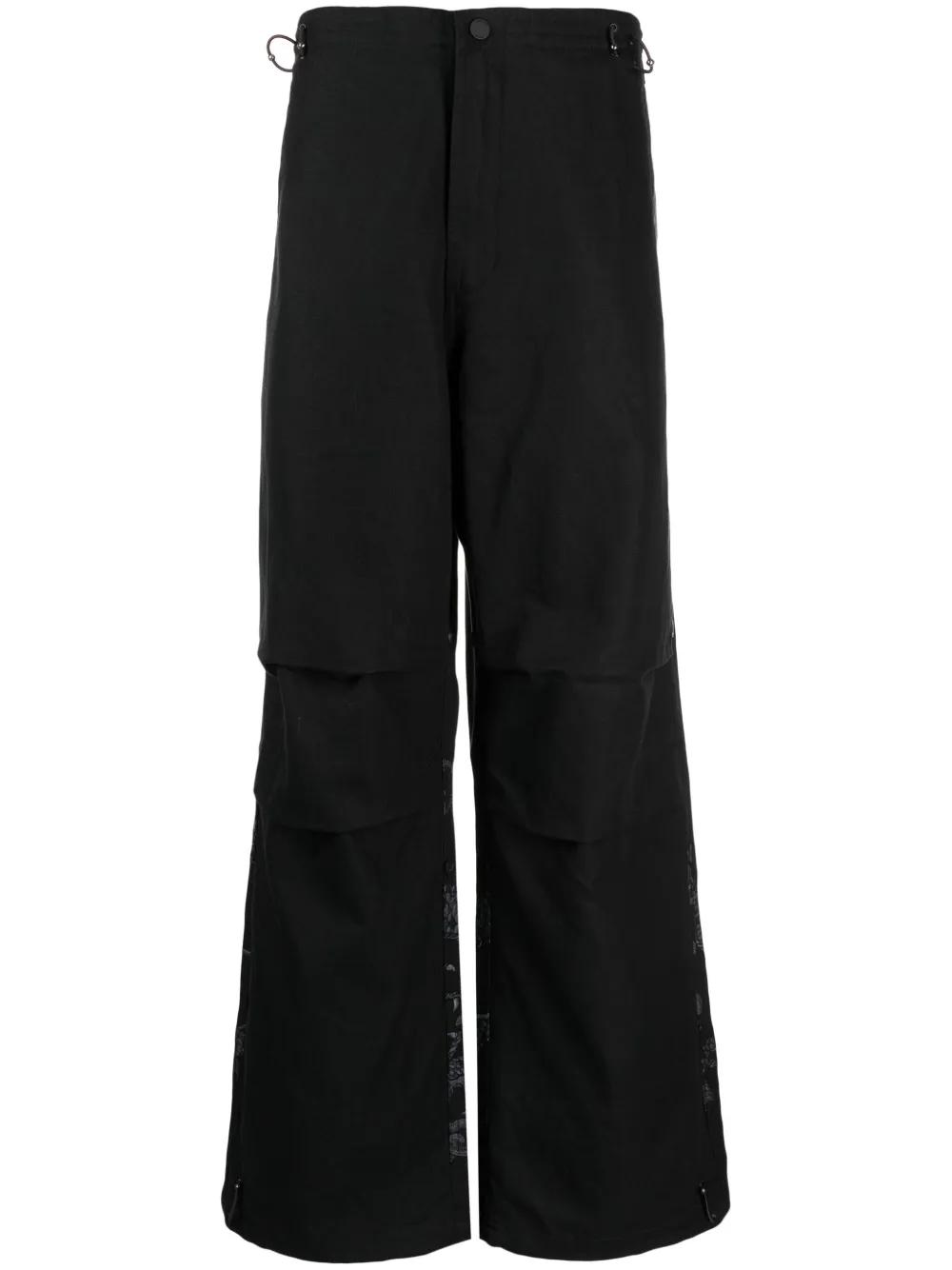 maharishi-black-Broek-Met-