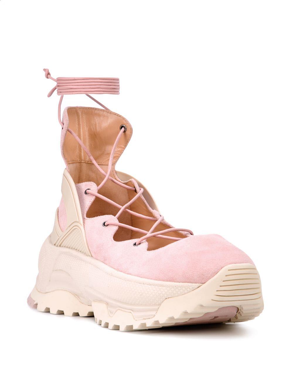 lace up ballerina sneaker coach