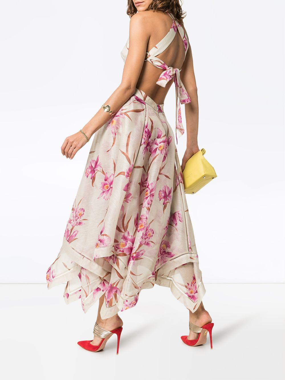 zimmermann corsage halter mini dress