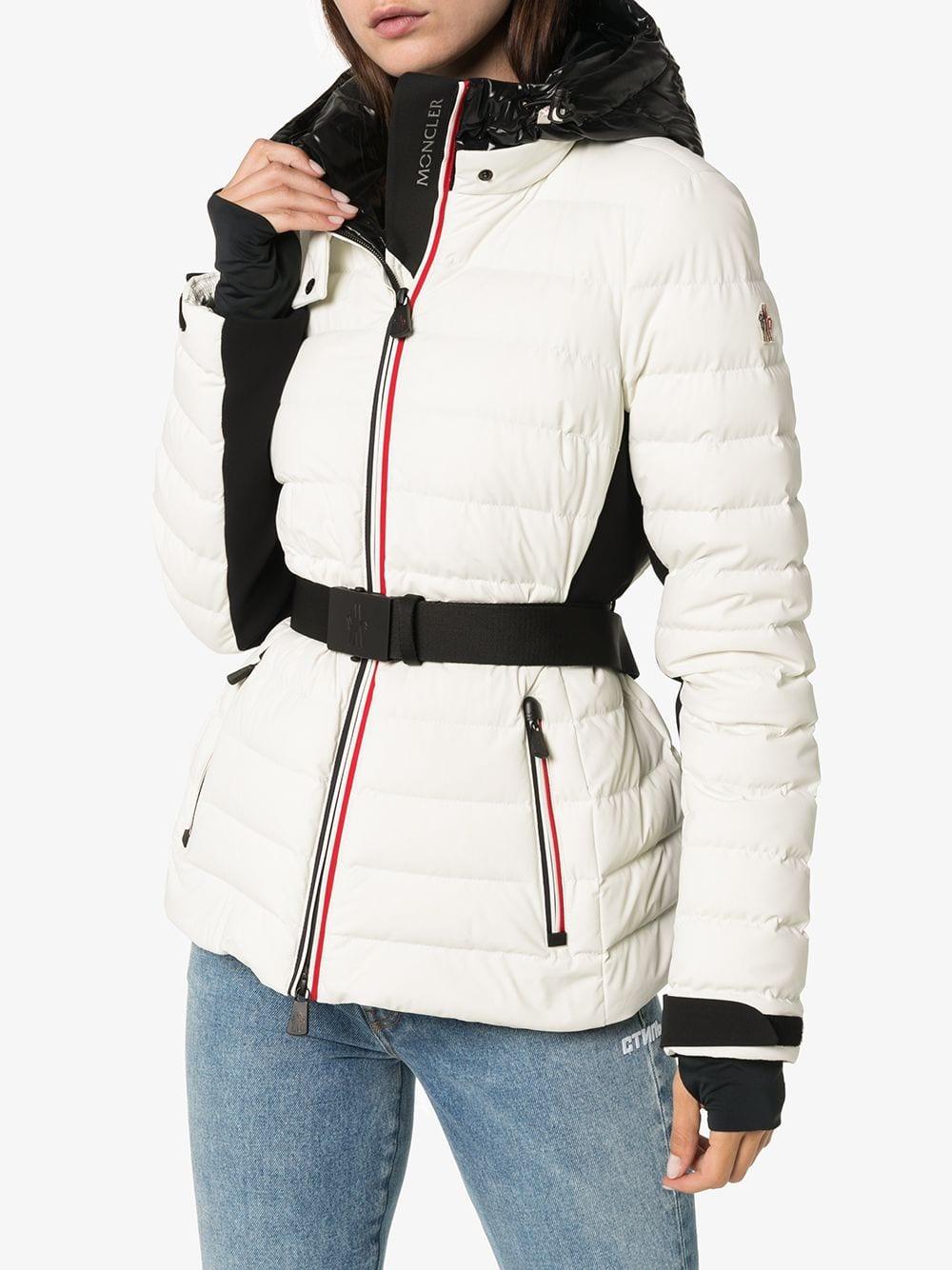 Poivre Blanc Silver Belted Ski Jacket | AlexandAlexa