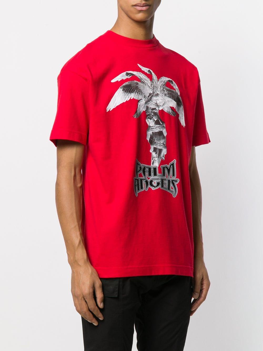 AJh,palm angels palm tree t shirt 