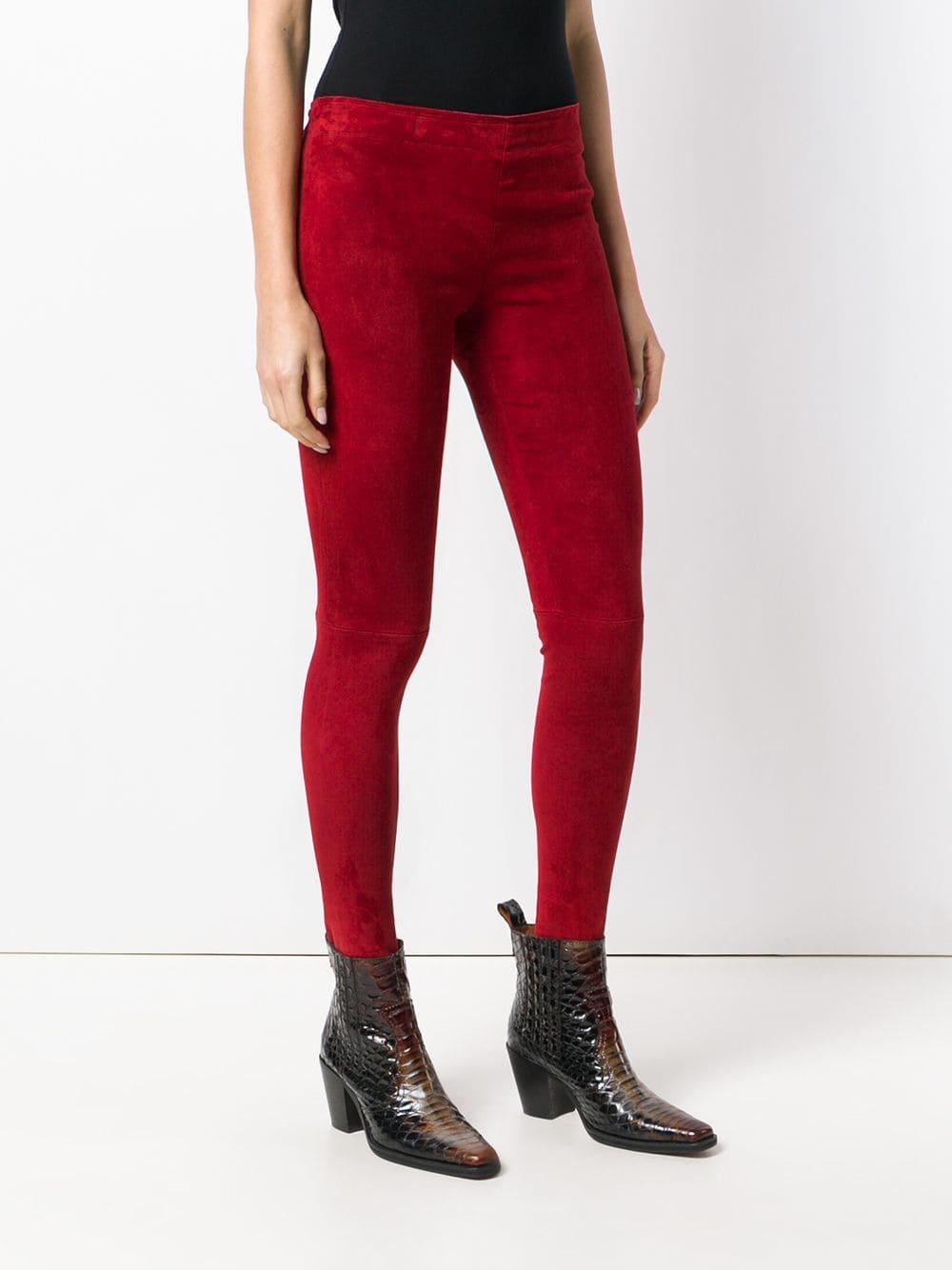 Stouls Synthetic Skinny leggings in Red - Lyst