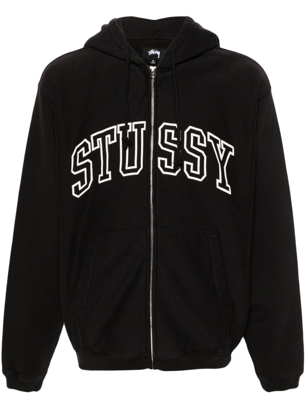 Stussy outline applique sweatshirt hotsell