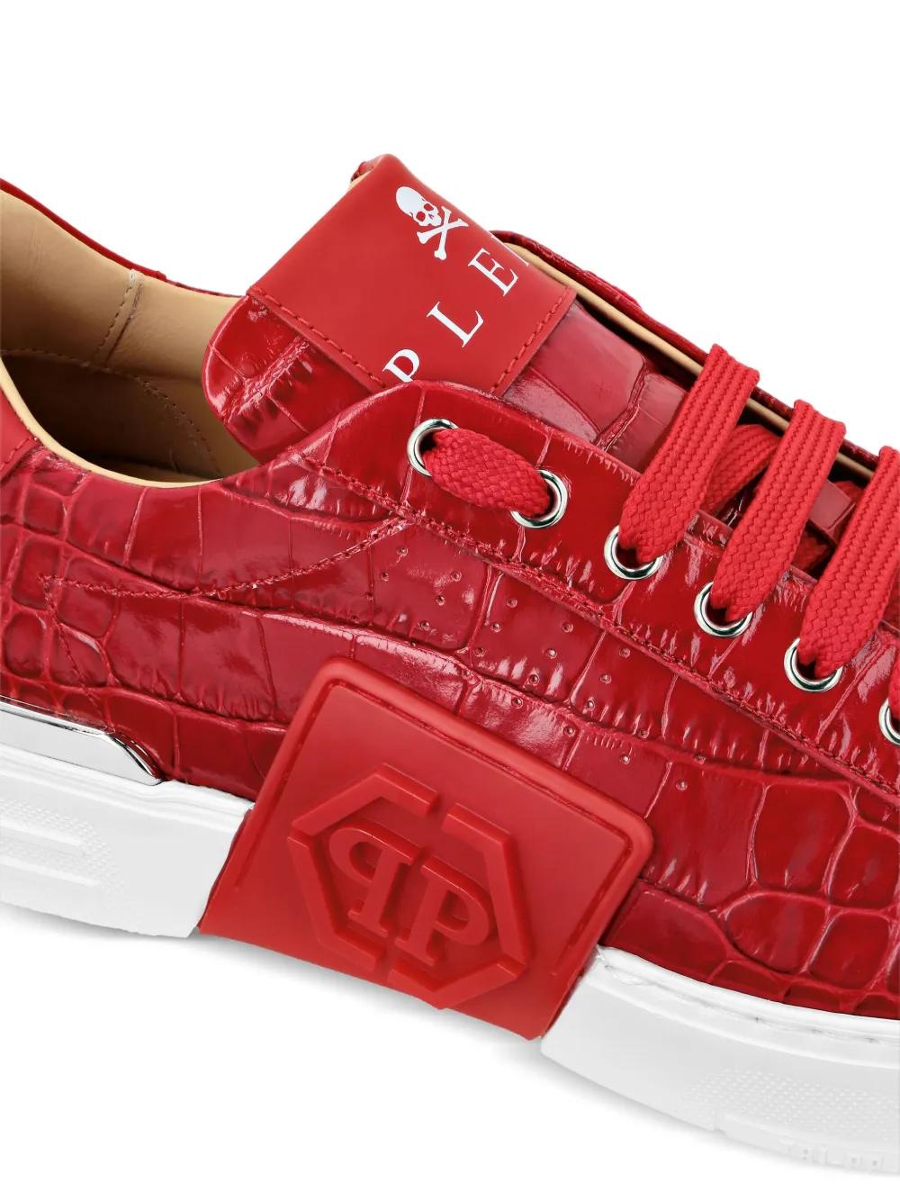 Philipp Plein Crocco Sneakers in Red Lyst UK