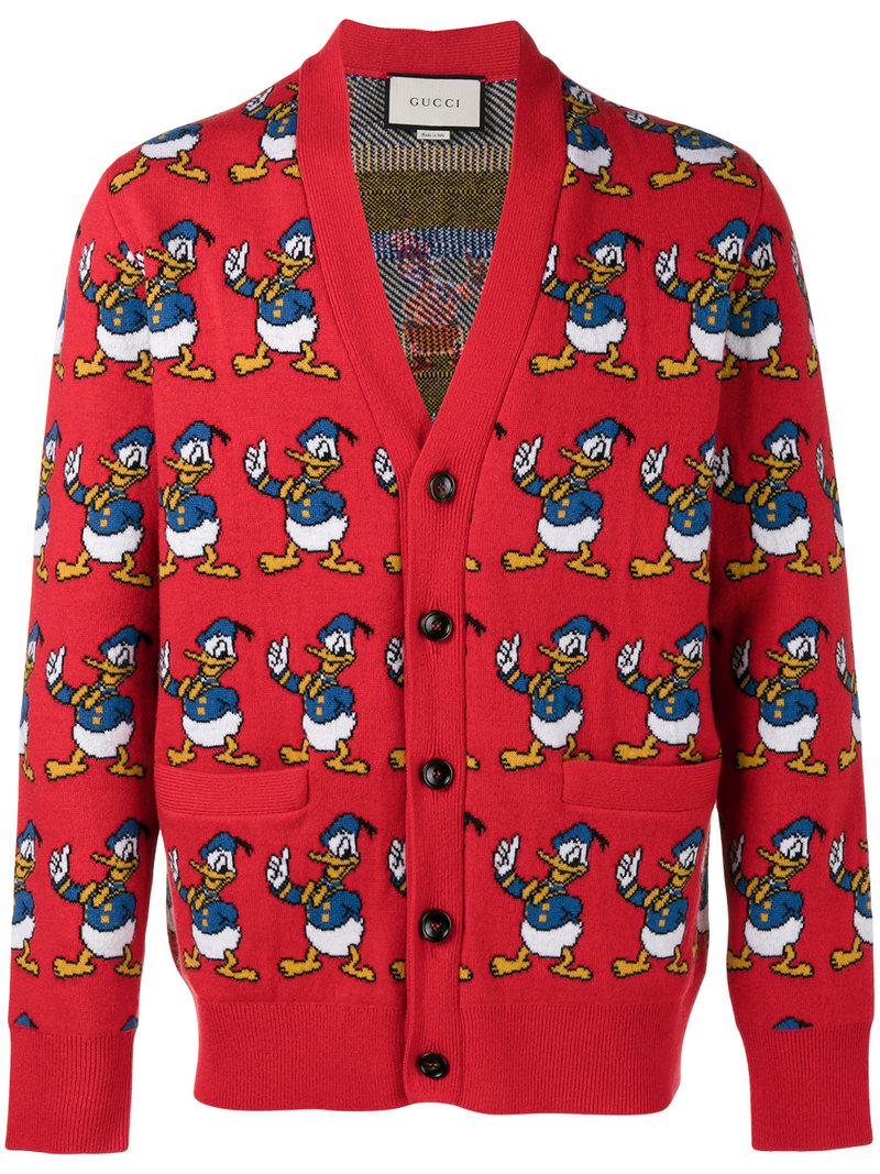 gucci donald duck cardigan