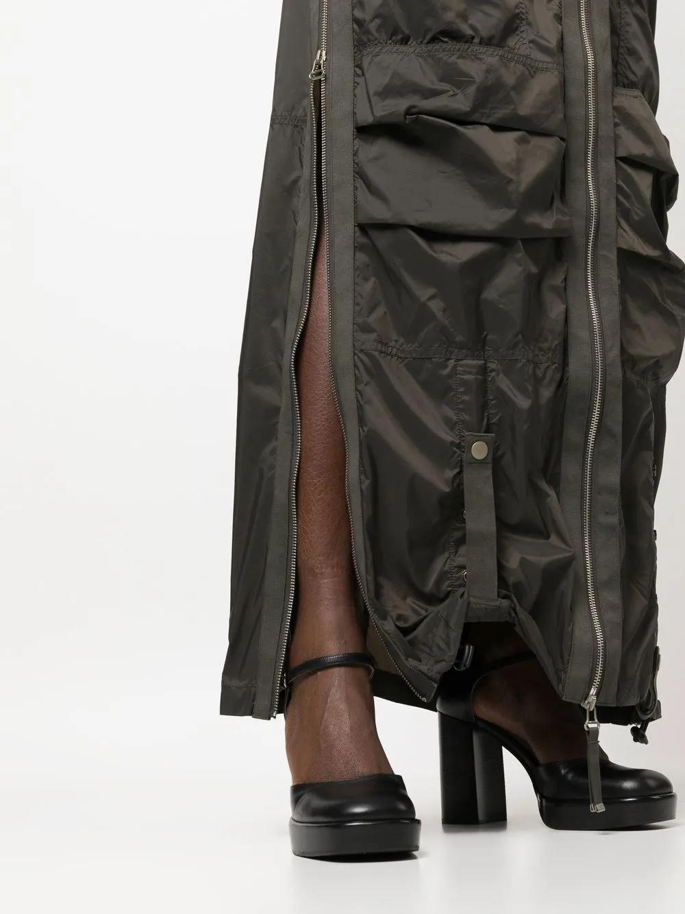 DIESEL Khaki O-Crep Maxi Skirt in Black | Lyst