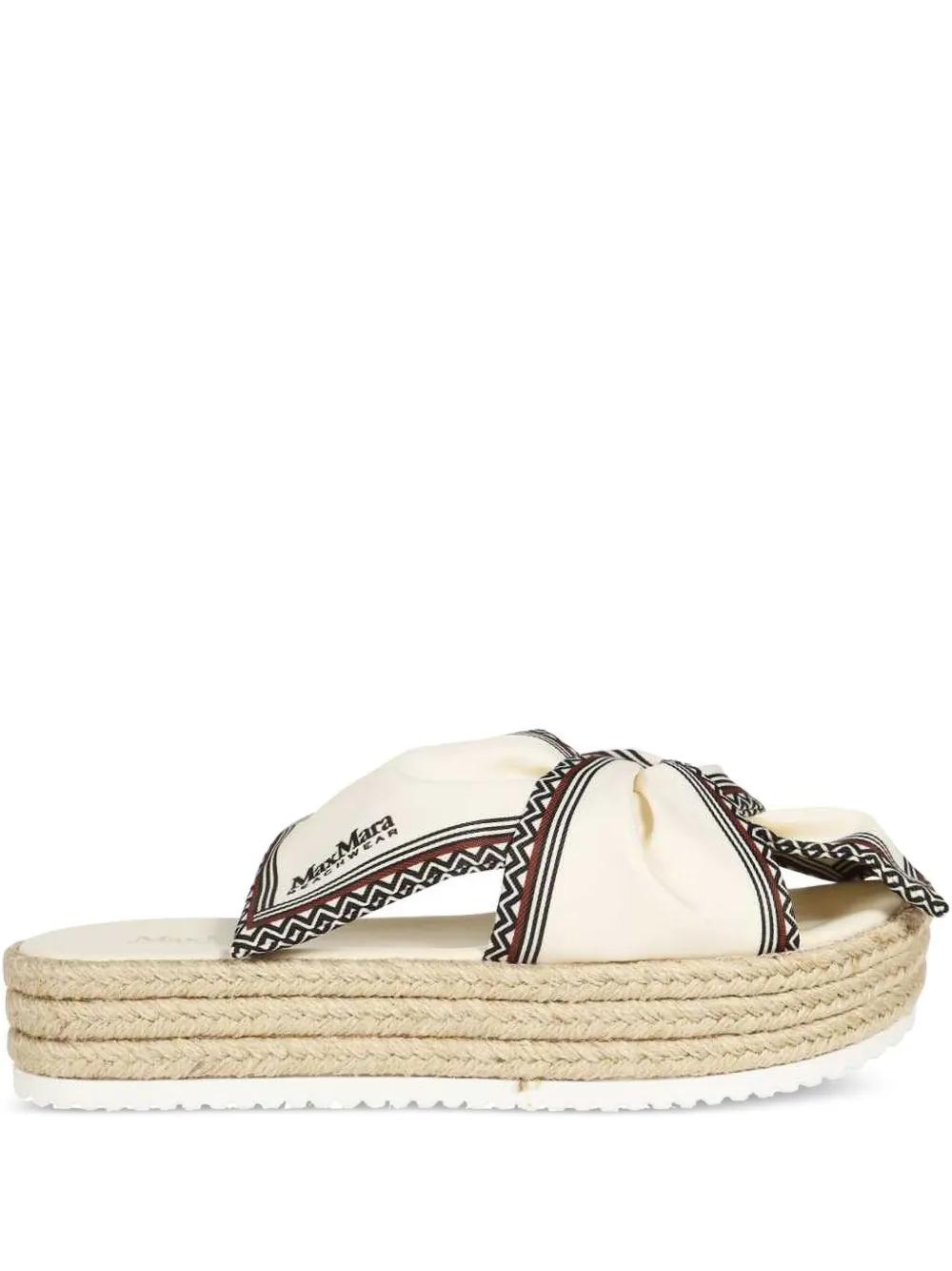 【送料&関税込】Max Mara Slides With Logo Max Mara Flat sandals for Women | Online Sale up to 70% off