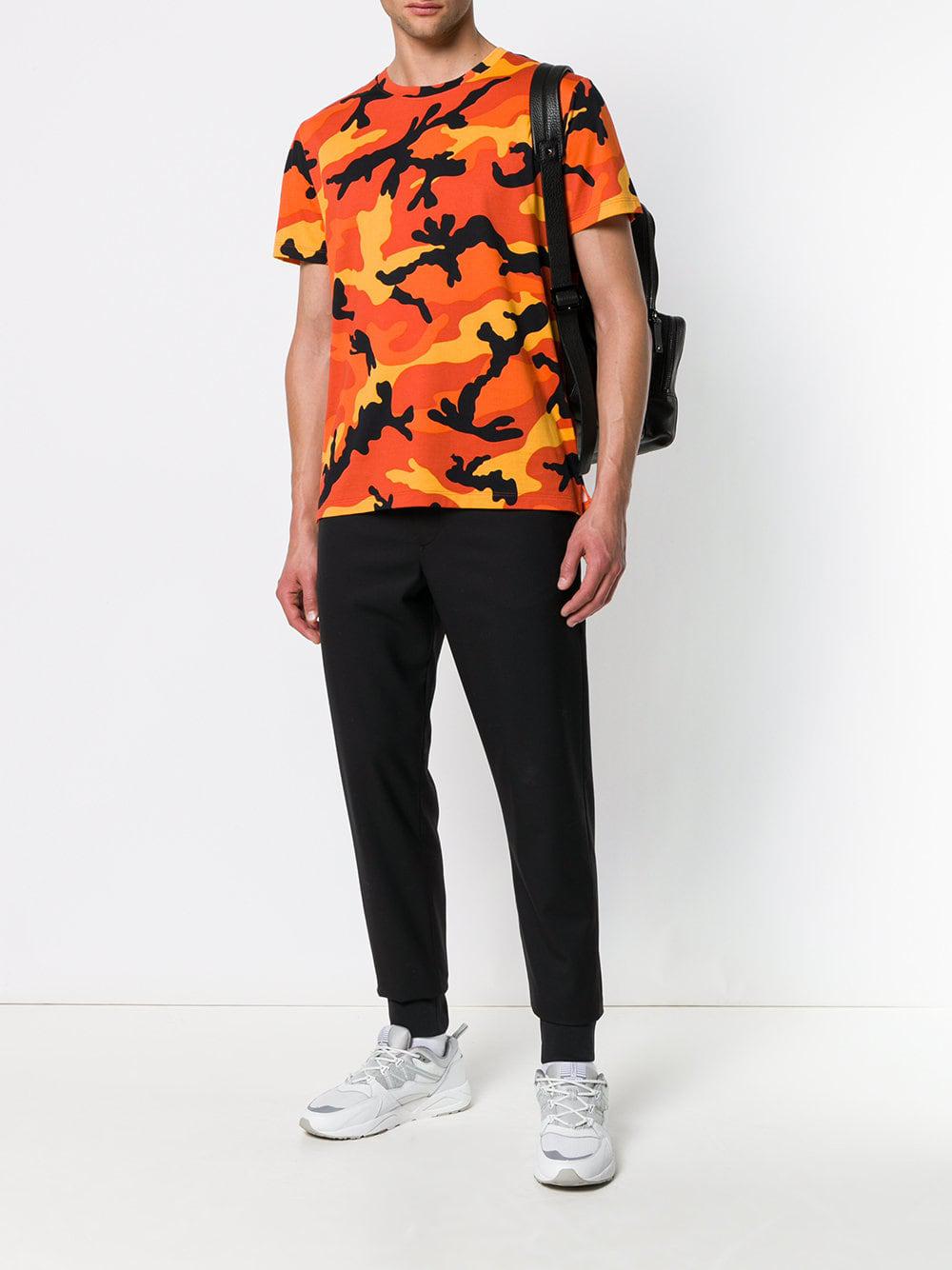 Valentino Cotton Camouflage T-shirt in 