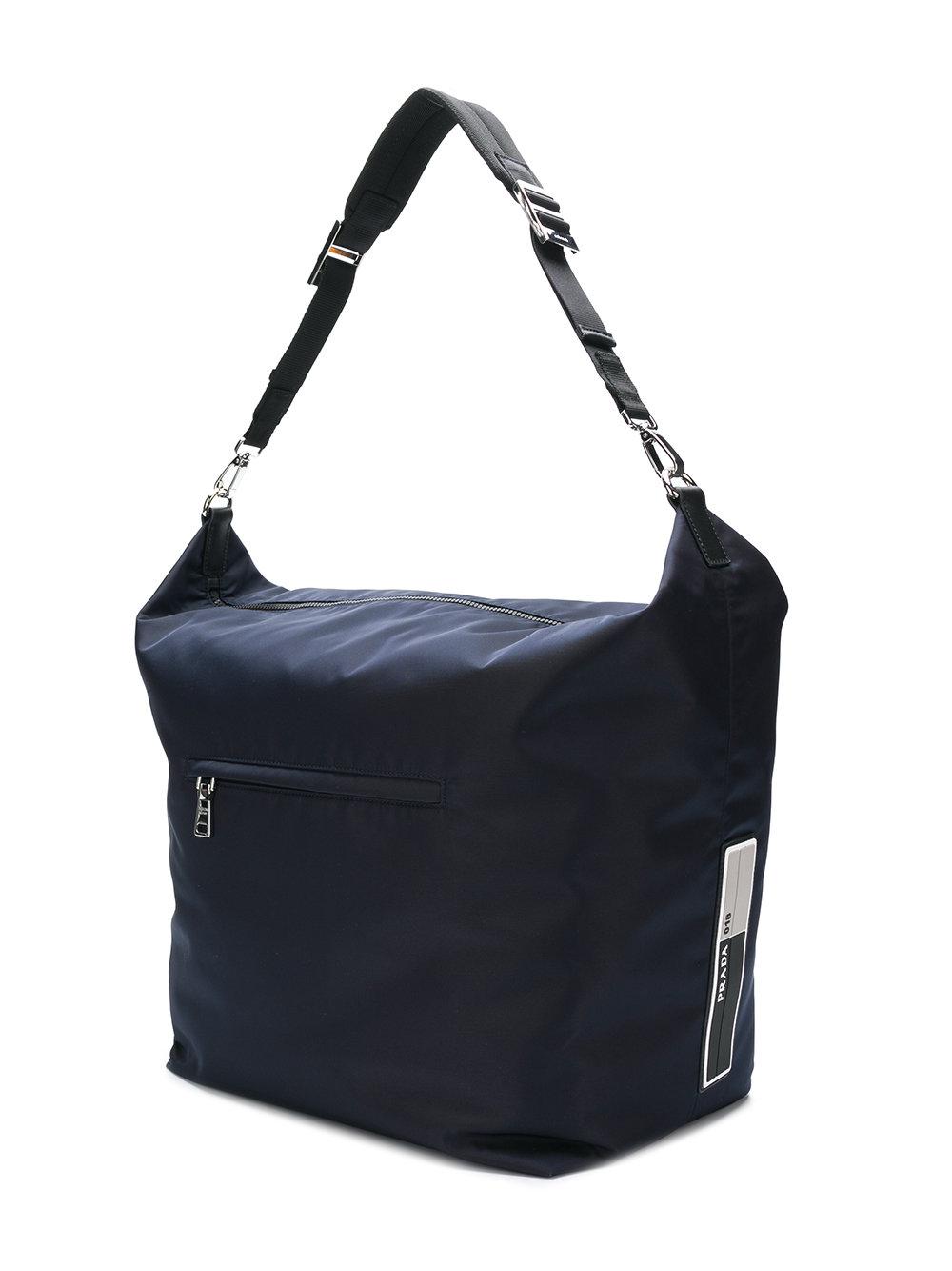 Supreme Logo-patch Shoulder Bag in Blue