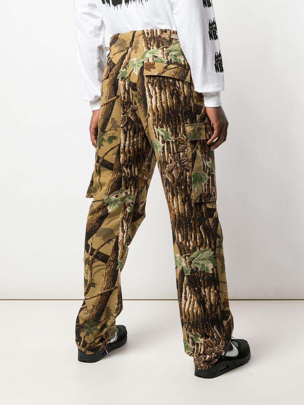 Neighborhood Forest Print Cargo Trousers in Brown for Men | Lyst