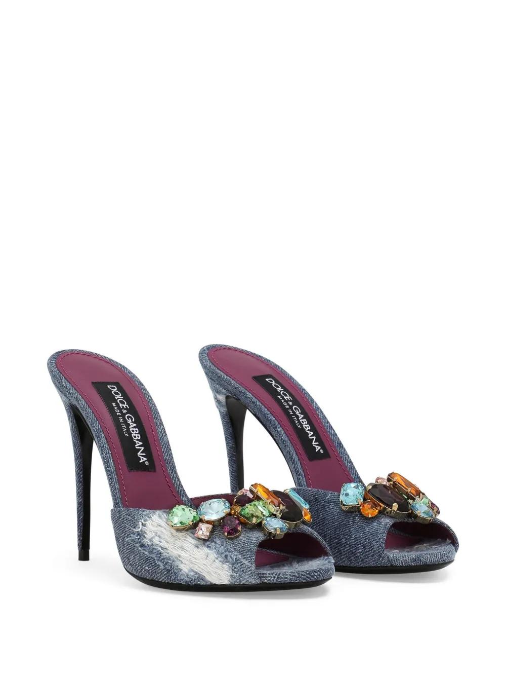 サンダル・ミュール DOLCE & GABBANA PINK LEATHER KEIRA MULES $_57.JPG?set_id=8800005007