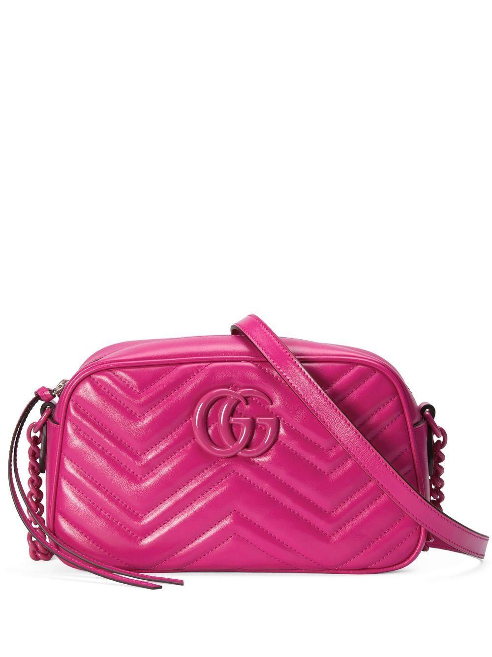 GUCCI GG Marmont Bag Matelasse Small GG Marmont Tote Candy Pink –