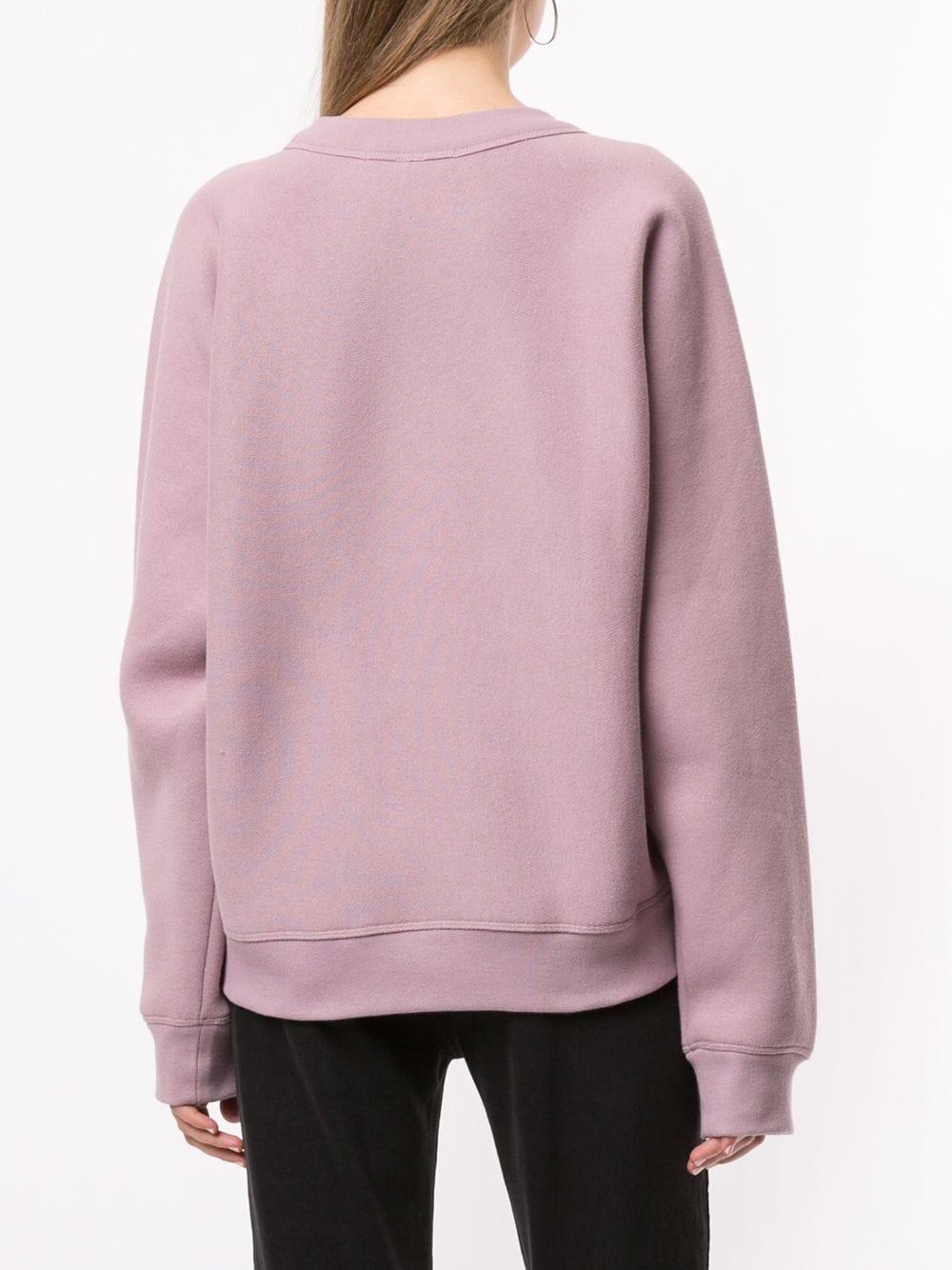 T By Alexander Wang Silk Wang Sweatshirt in Purple | Lyst