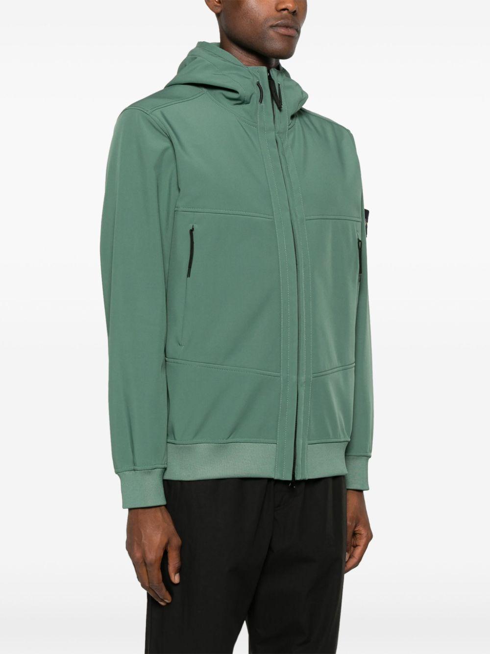 Stone Island Soft Shell-R Jacket in Green for Men | Lyst