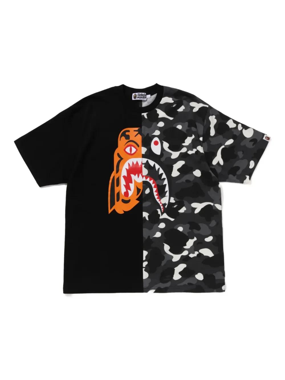 Farfetch Bape Shark T Shirt Mens A BATHING APE® Shark T-shirt