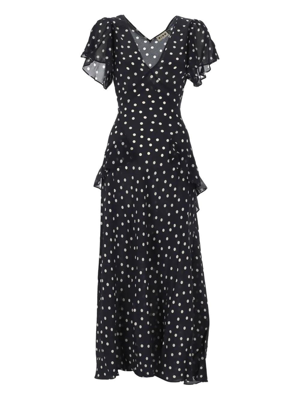 RIXO リキソー ブランド ワンピース Polka-dot cotton 1024709 Polka-dot cotton maxi dress in white - Rixo | Mytheresa