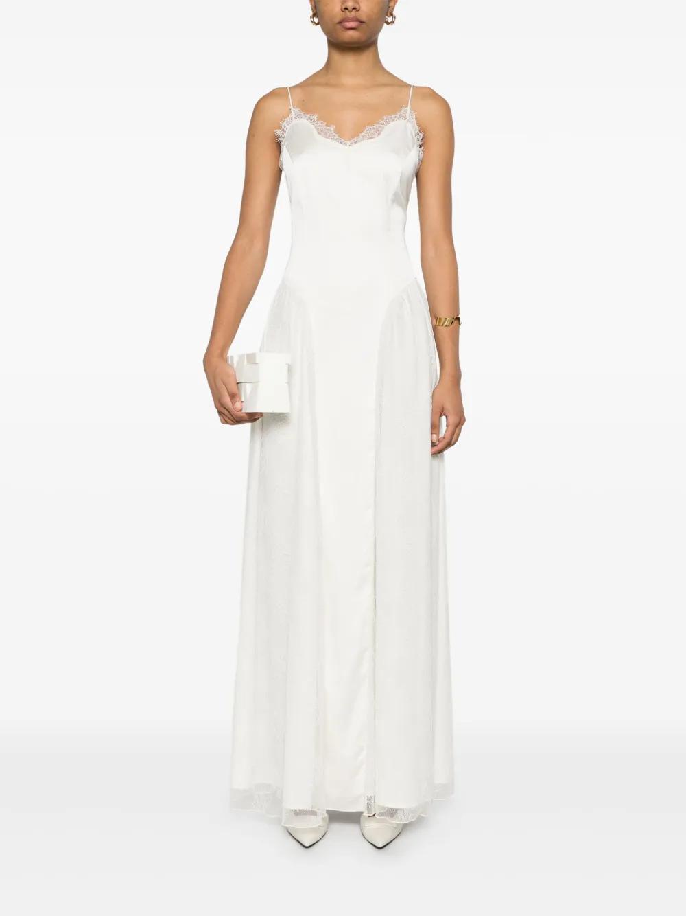 black midi dress lace Maya Strapless Lace Midi Dress by Jewel Badgley Mischka main image 0