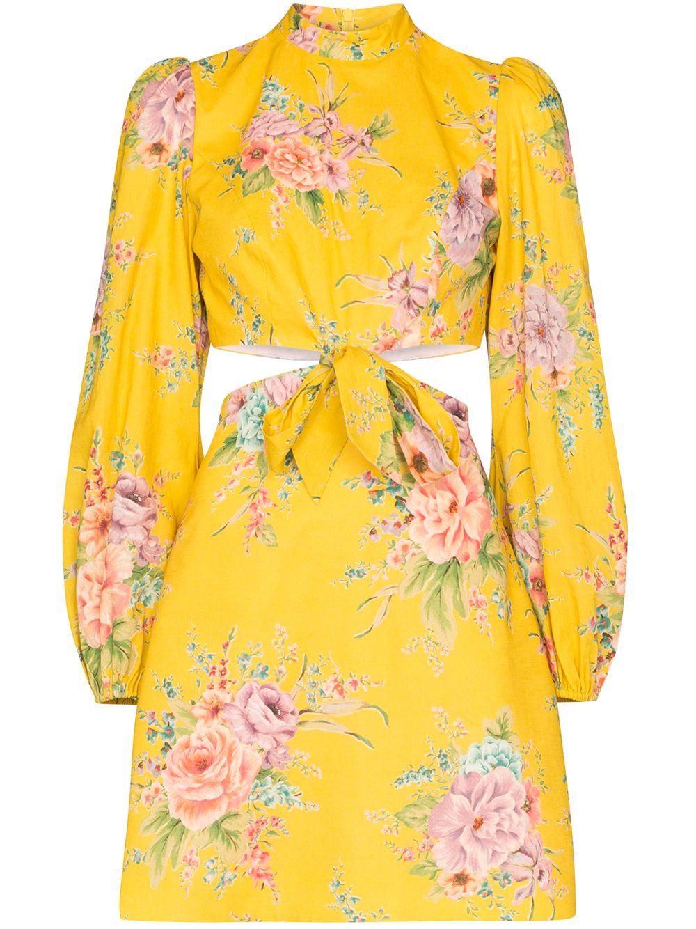 zimmermann yellow floral dress