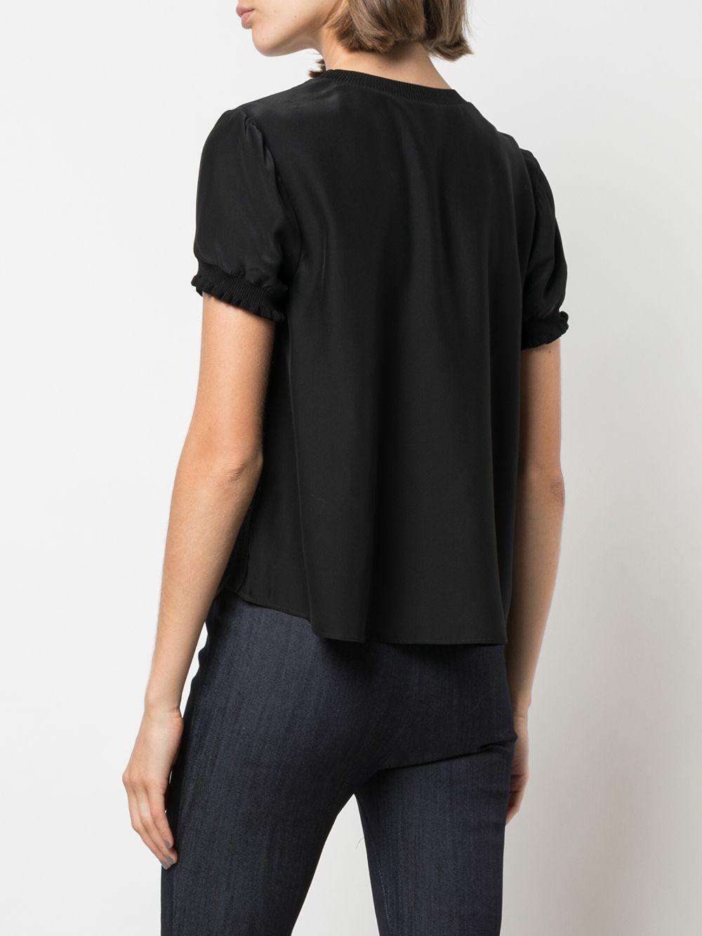 Cinq À Sept Silk Relaxed-fit Lenny Top in Black - Lyst