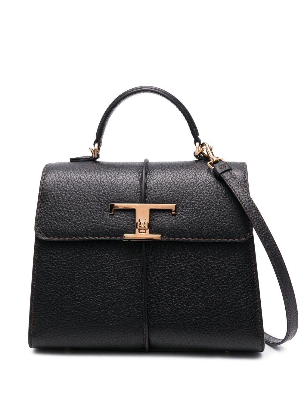 Tod's Logo-plaque Tote Bag in Black | Lyst