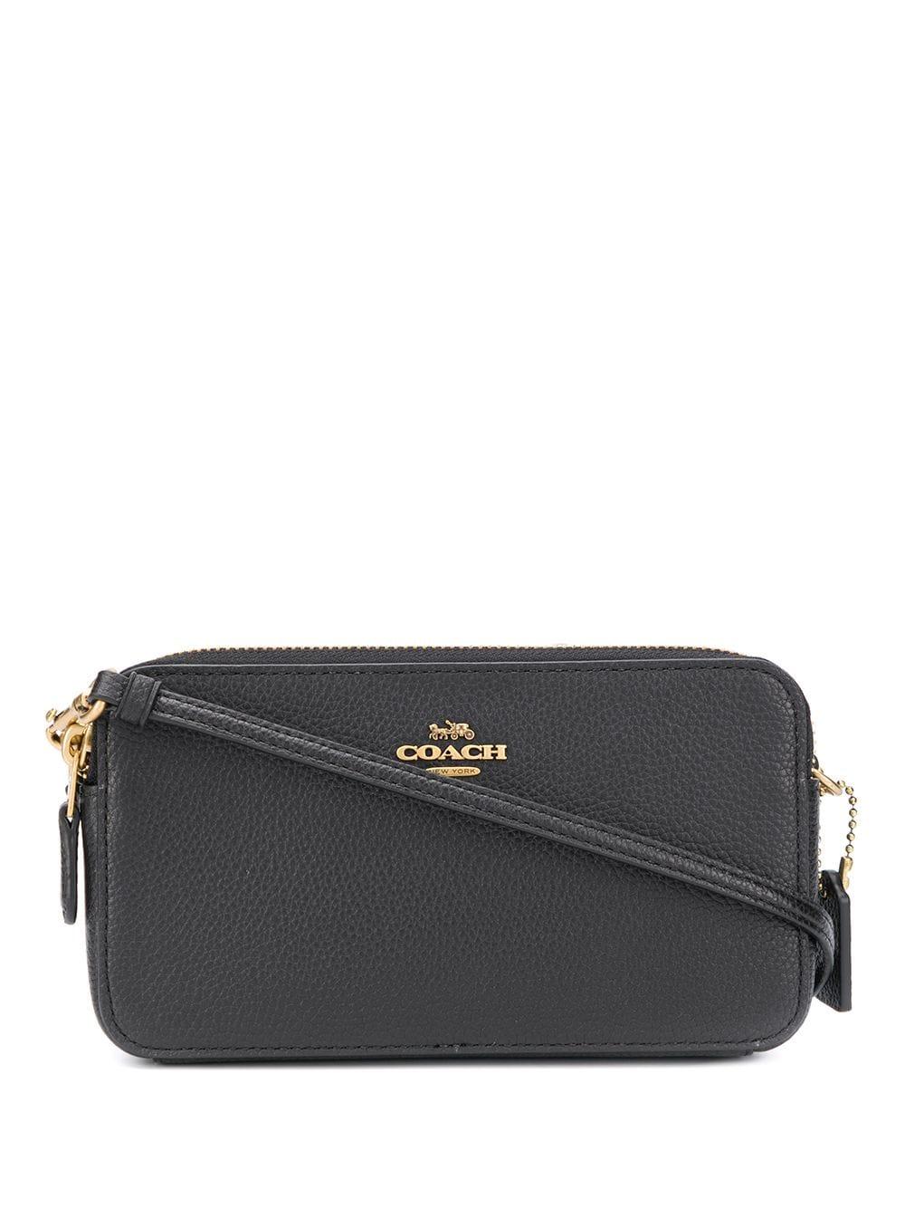 COACH Leather Polisshed Pebble Kira Crossbody Bag in Black - Lyst