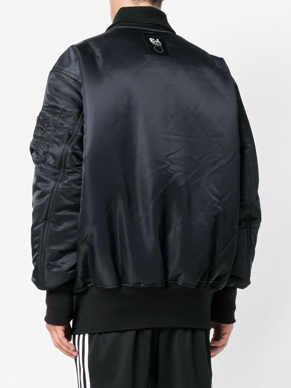Y-3 Y3 Adidas X Yohji Yamamoto Rear Logo Bomber Jacket in Black for Men |  Lyst