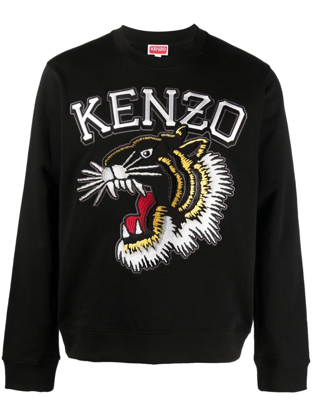 KENZO タイガーロゴ ブラック スウェット М KENZO ブラック スウェットタイガー