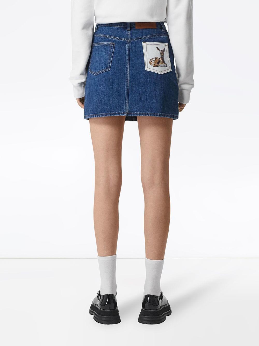 burberry denim skirt