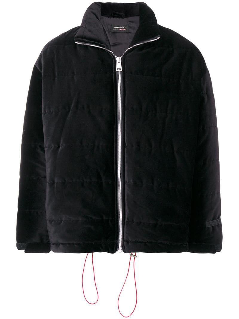 velour padded jacket