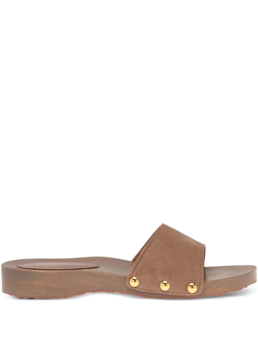 【GIANVITO ROSSI】FIJI◆ブラウンレザー◆フラットサンダル レディース Gianvito Rossi フラットサンダル | オンライン