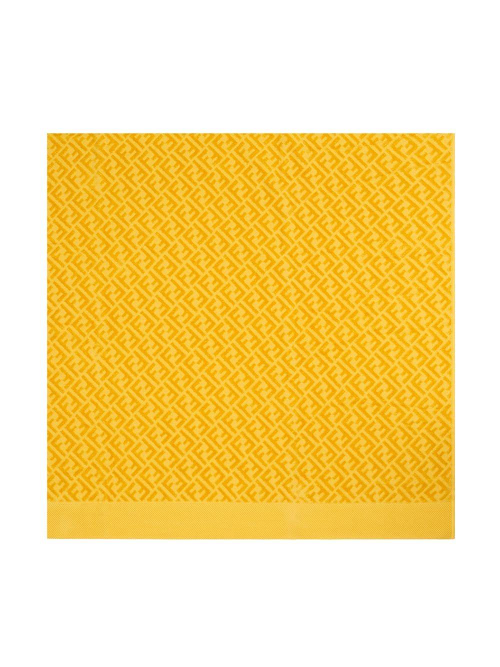 Fendi Ff Logo Beach Towel in Yellow | Lyst