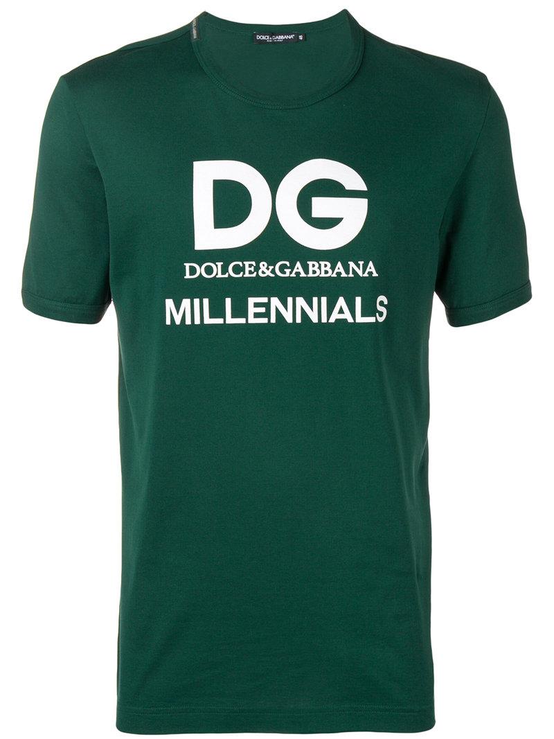 \u0026 Gabbana Cotton Millennials Printed 