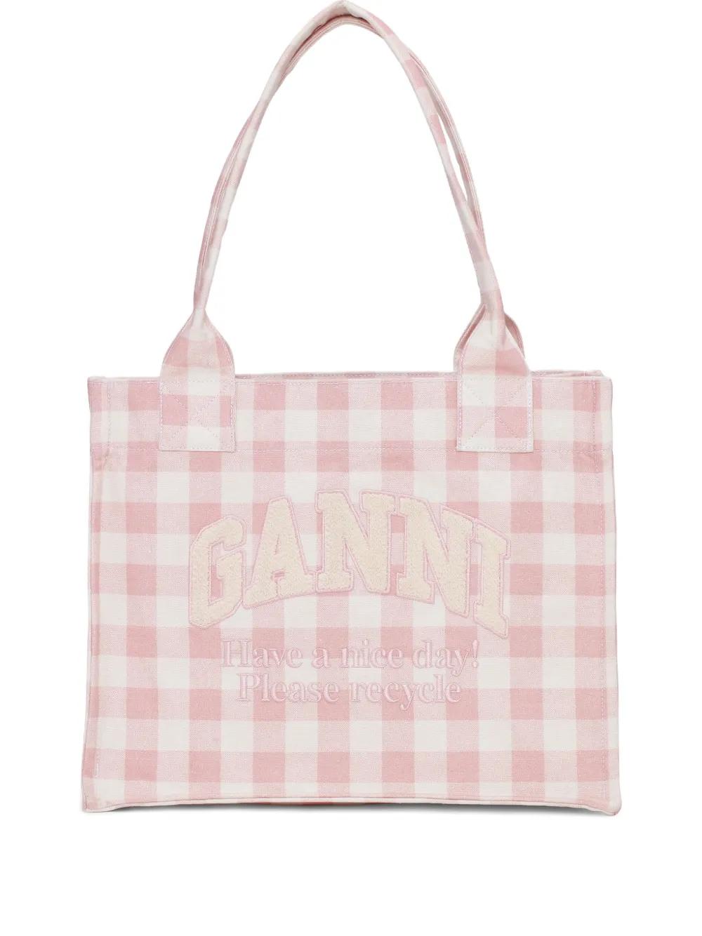 GANNI ピンクグリッターショルダーバッグ GANNI】ガニー新品！ショルダーバッグピンクグリッター型押し