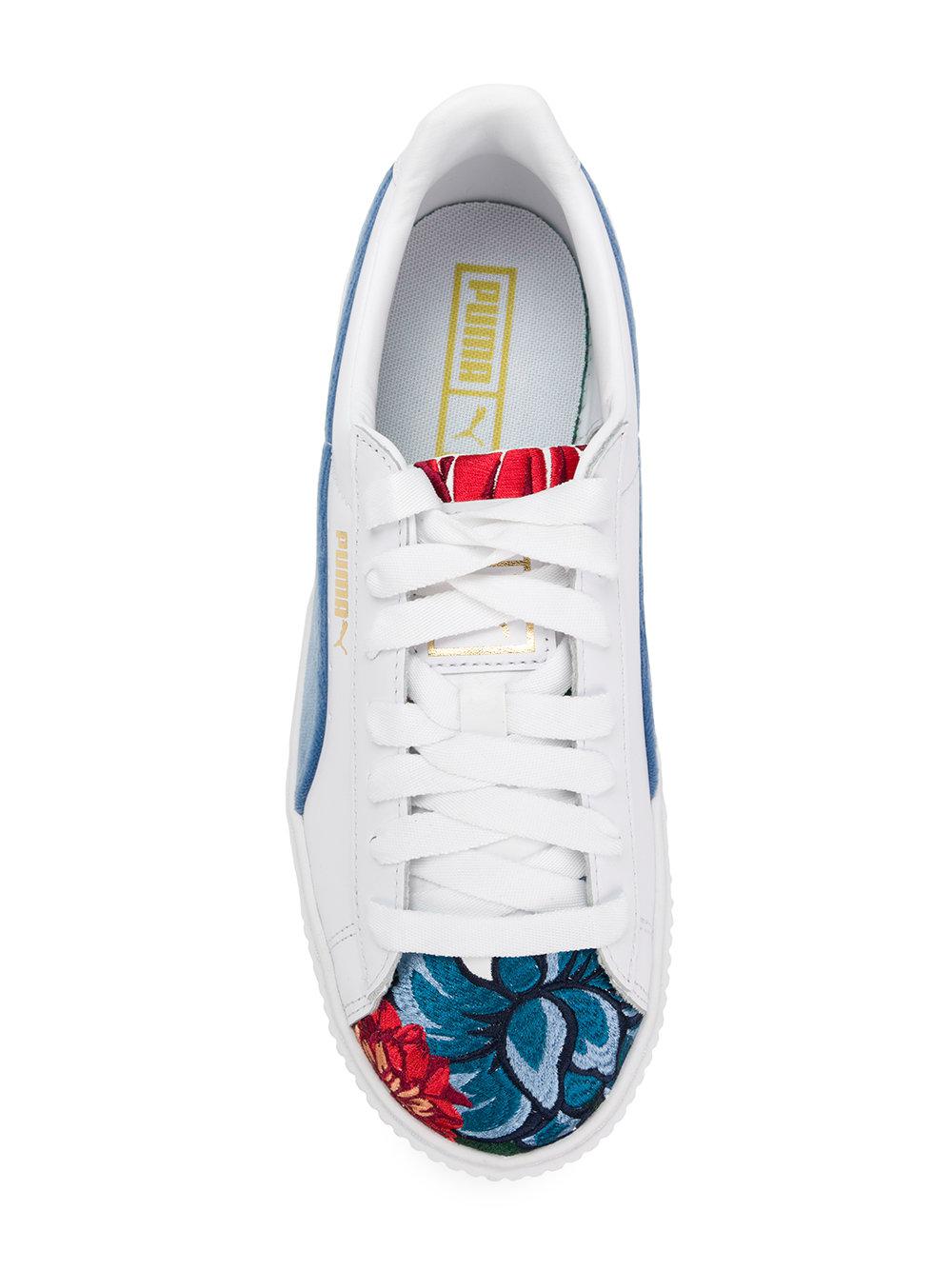 puma blanche broderie