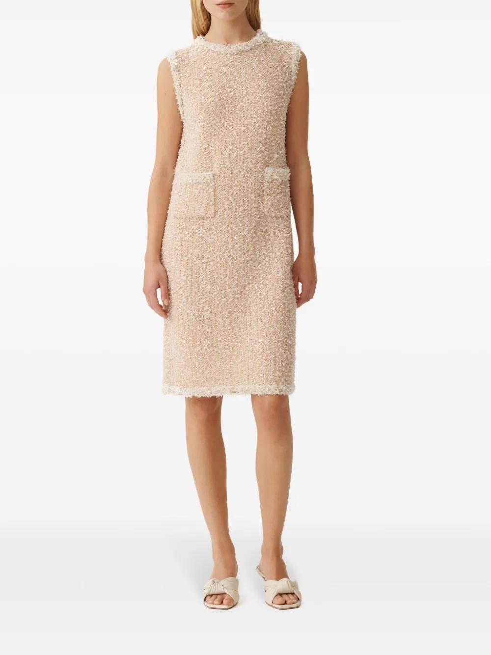 パーティードレス FABIANA FILIPPI Mini dress in tweed-effect yarn FABIANA FILIPPI Sleeveless Sequin Tweed Mini Dress | Neiman