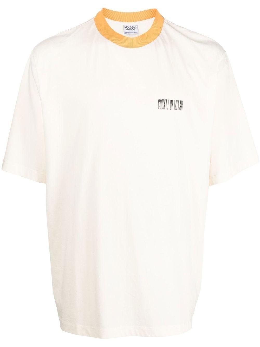 Homme Vêtements T-shirts T-shirts à manches courtes Wings print t-shirt Marcelo Burlon pour homme en coloris Blanc 