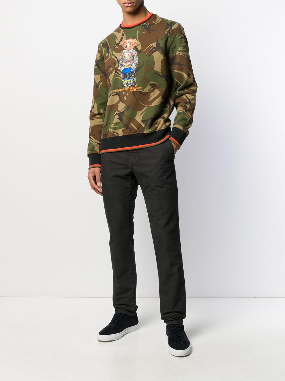 ralph lauren camo bear sweater