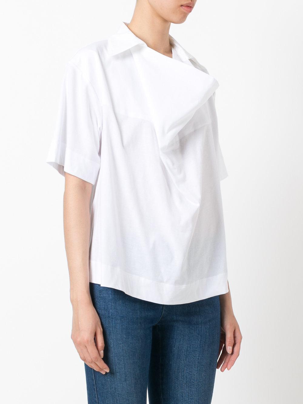 wide neckline shirt