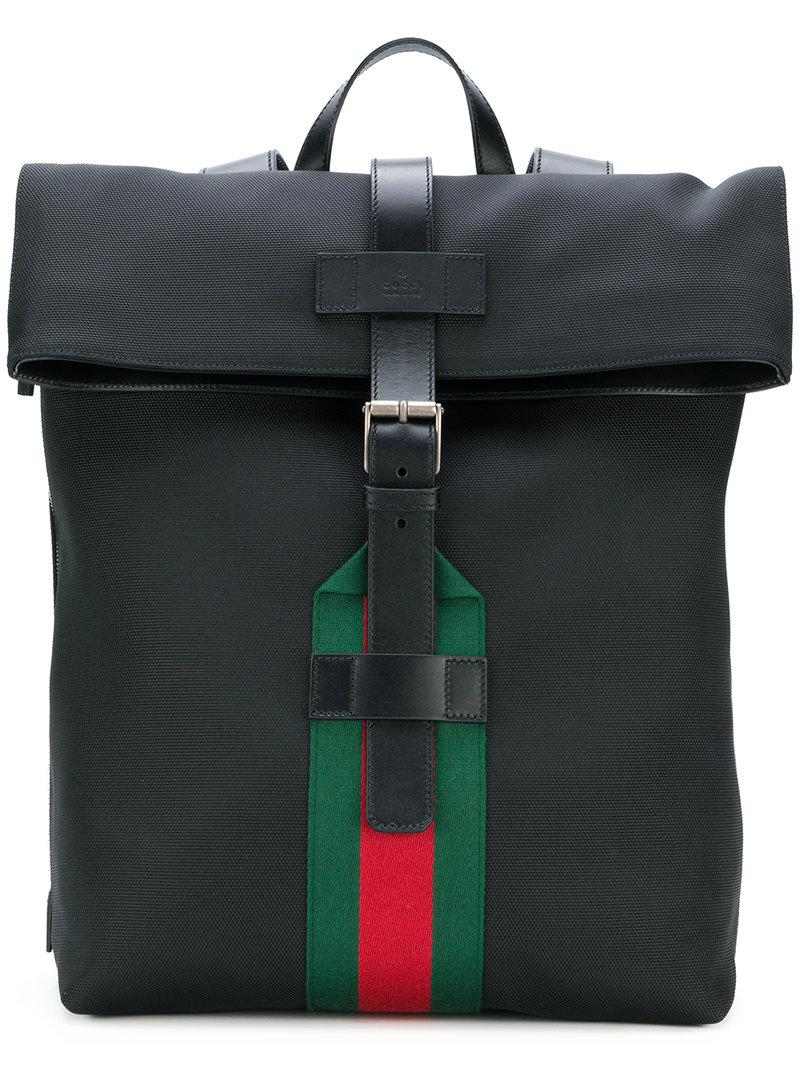 Gucci Techno Canvas Backpack in Black for Men - Lyst