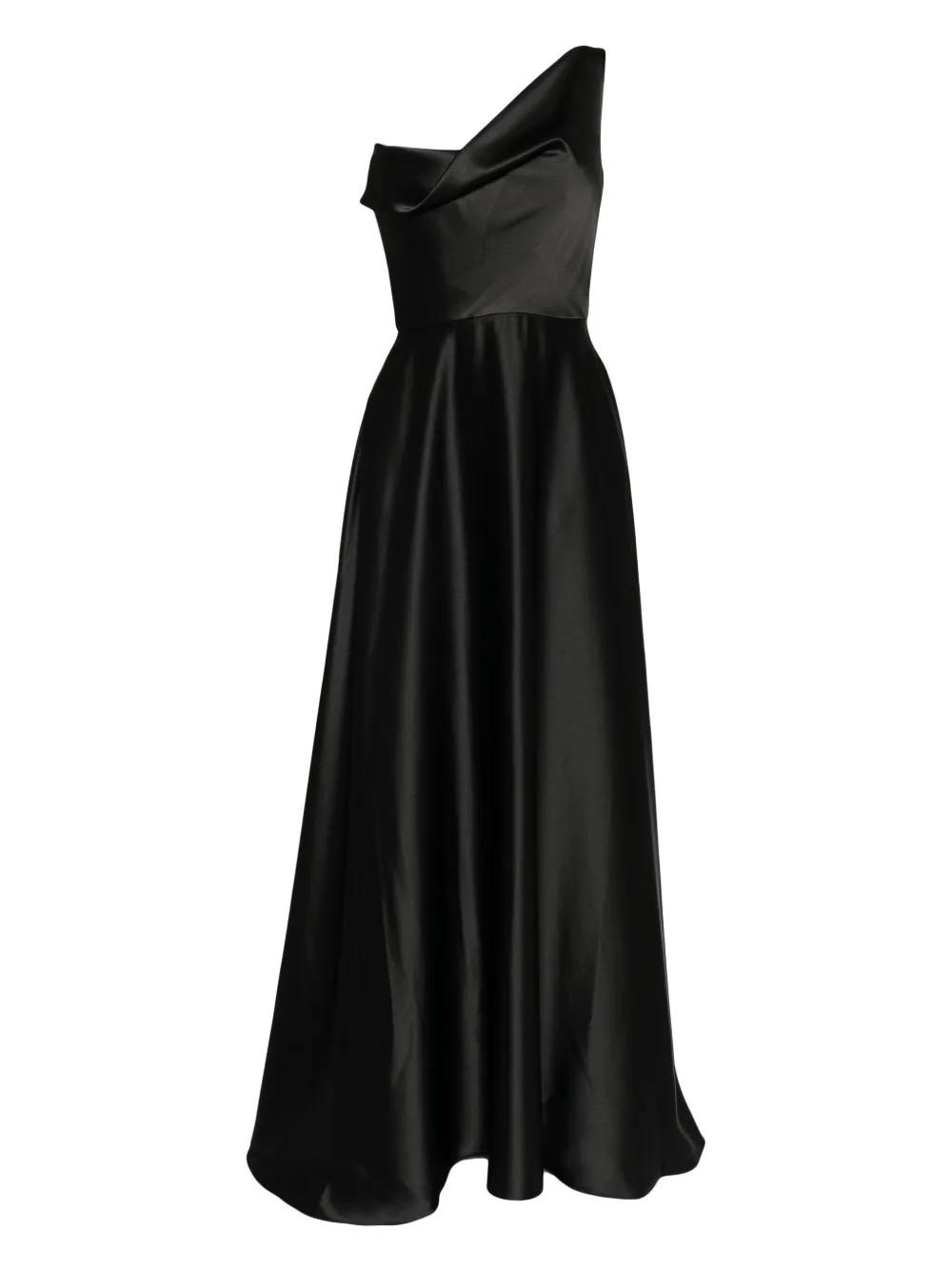knee length dresses for ladies Pleated One-Shoulder Dress Ivory / 16