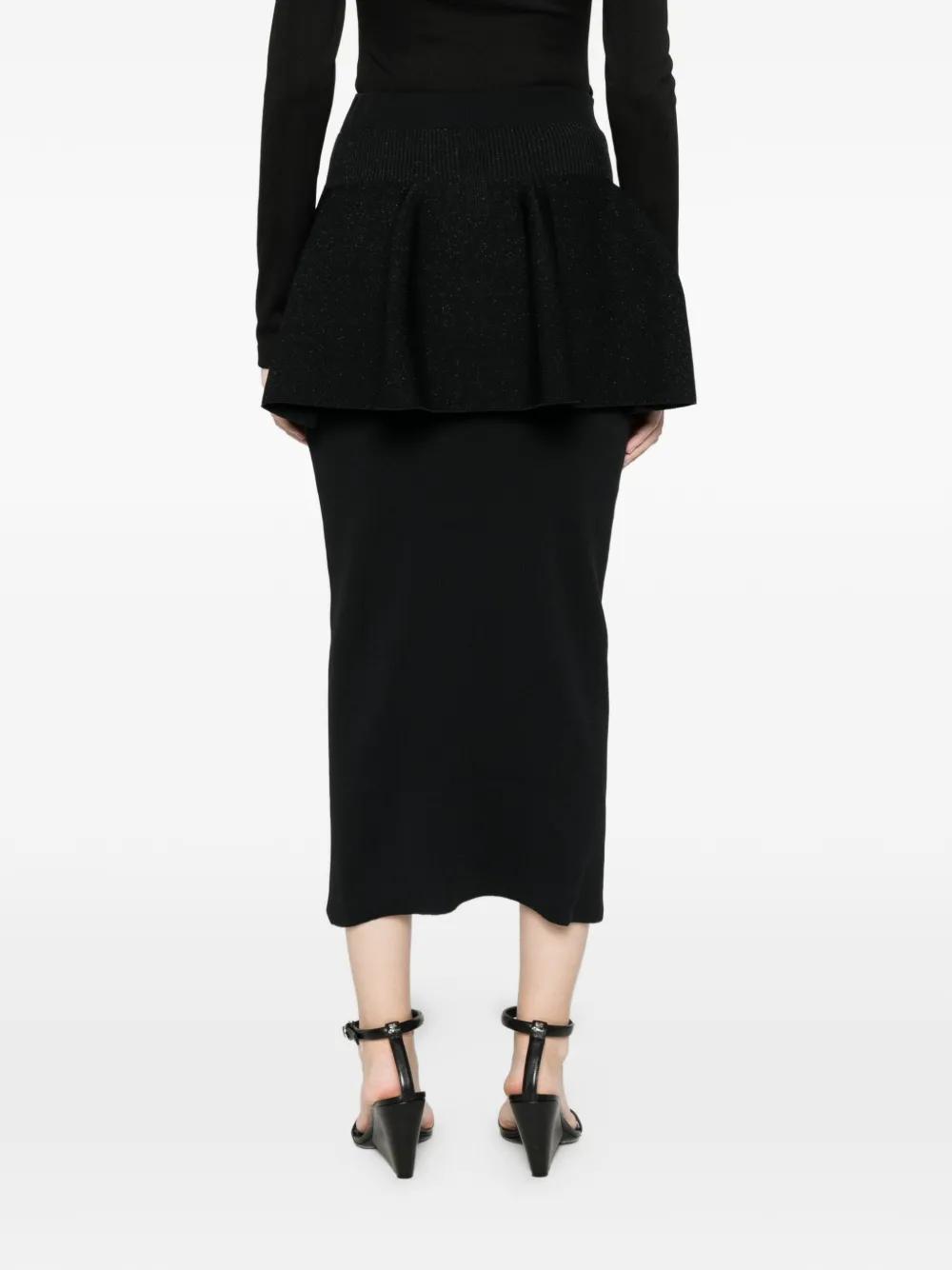 CFCL Pottery Glitter Layered Skirt in Black | Lyst