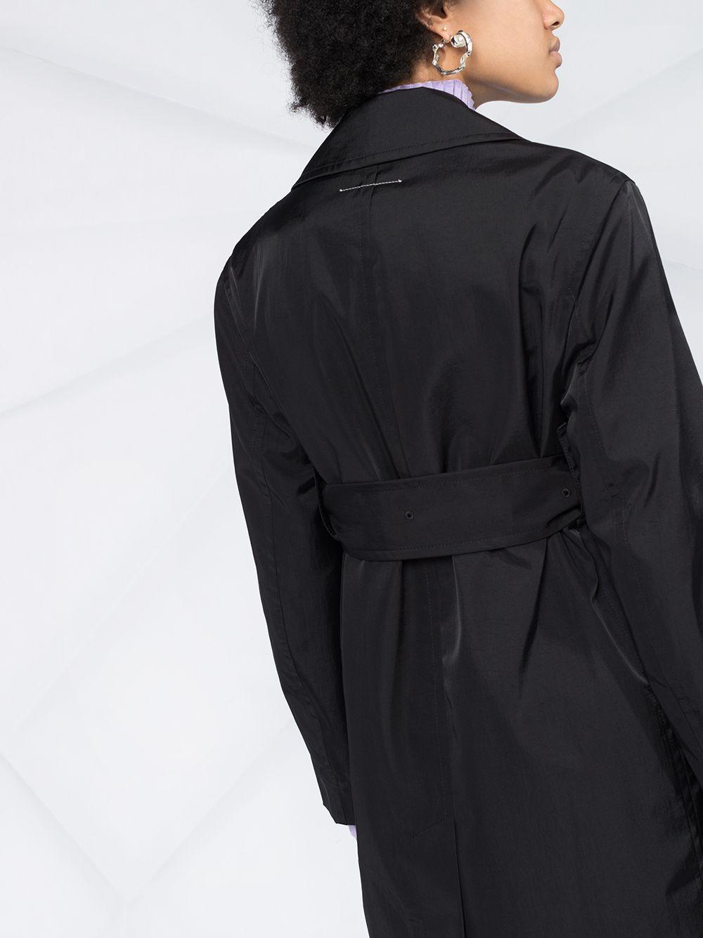 MM6 by Maison Martin Margiela Synthetic Double-breasted Belted Trench ...