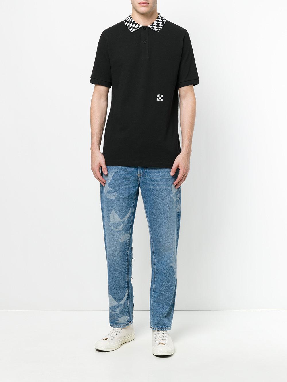 Off-White c/o Virgil Abloh Arrows Polo Shirt in Black for Men