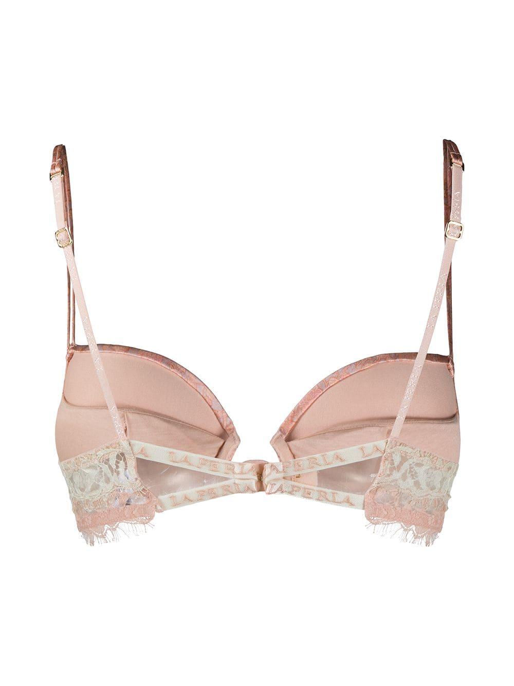 La Perla Cotton Contrast Silk Trim Bra in Pink - Save 3% - Lyst