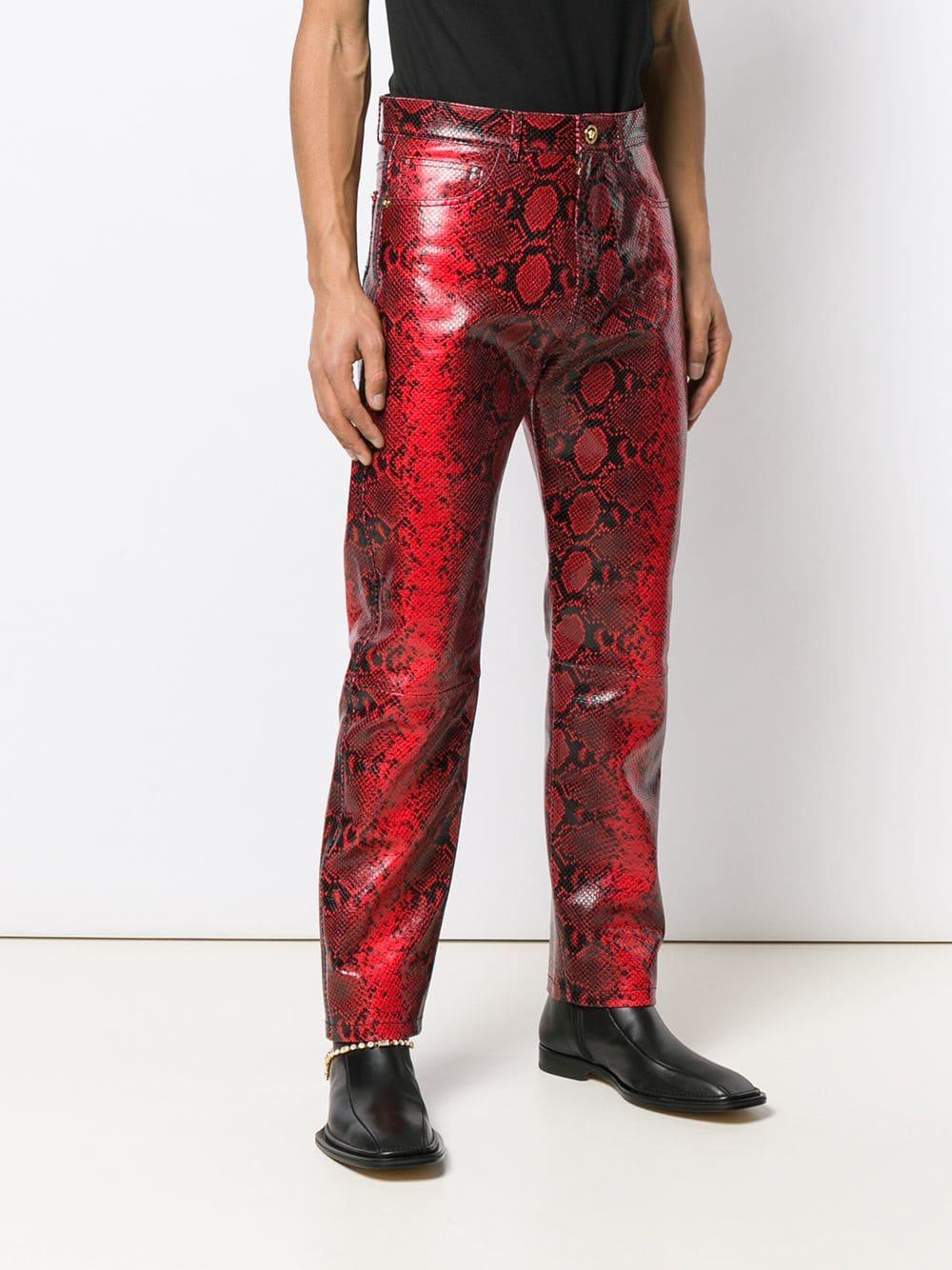 METALWOOD + Throwing Fits Wide-Leg Snake-Print Shell Trousers for Men
