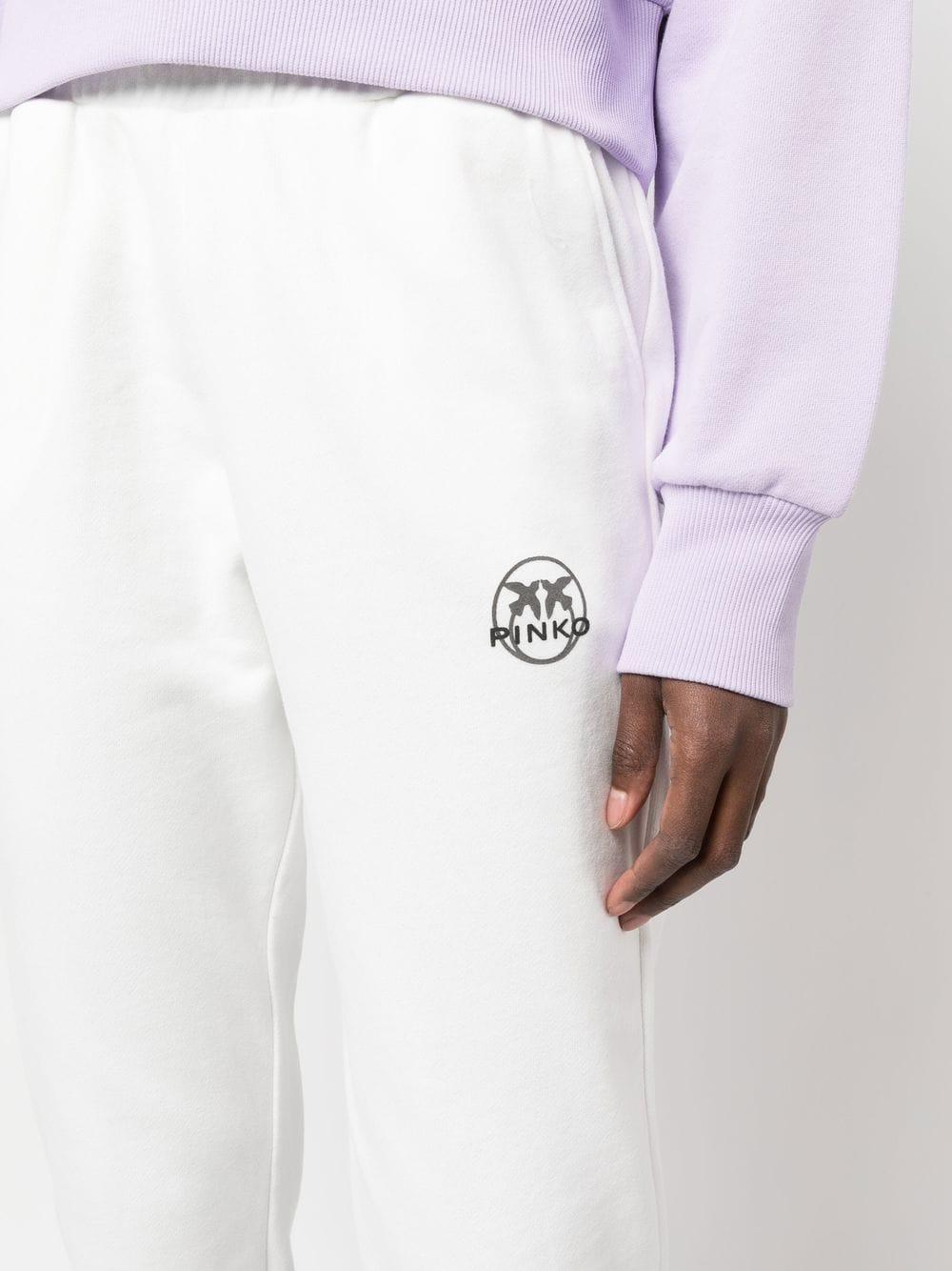 Pinko Logo-print Track Pants in White | Lyst