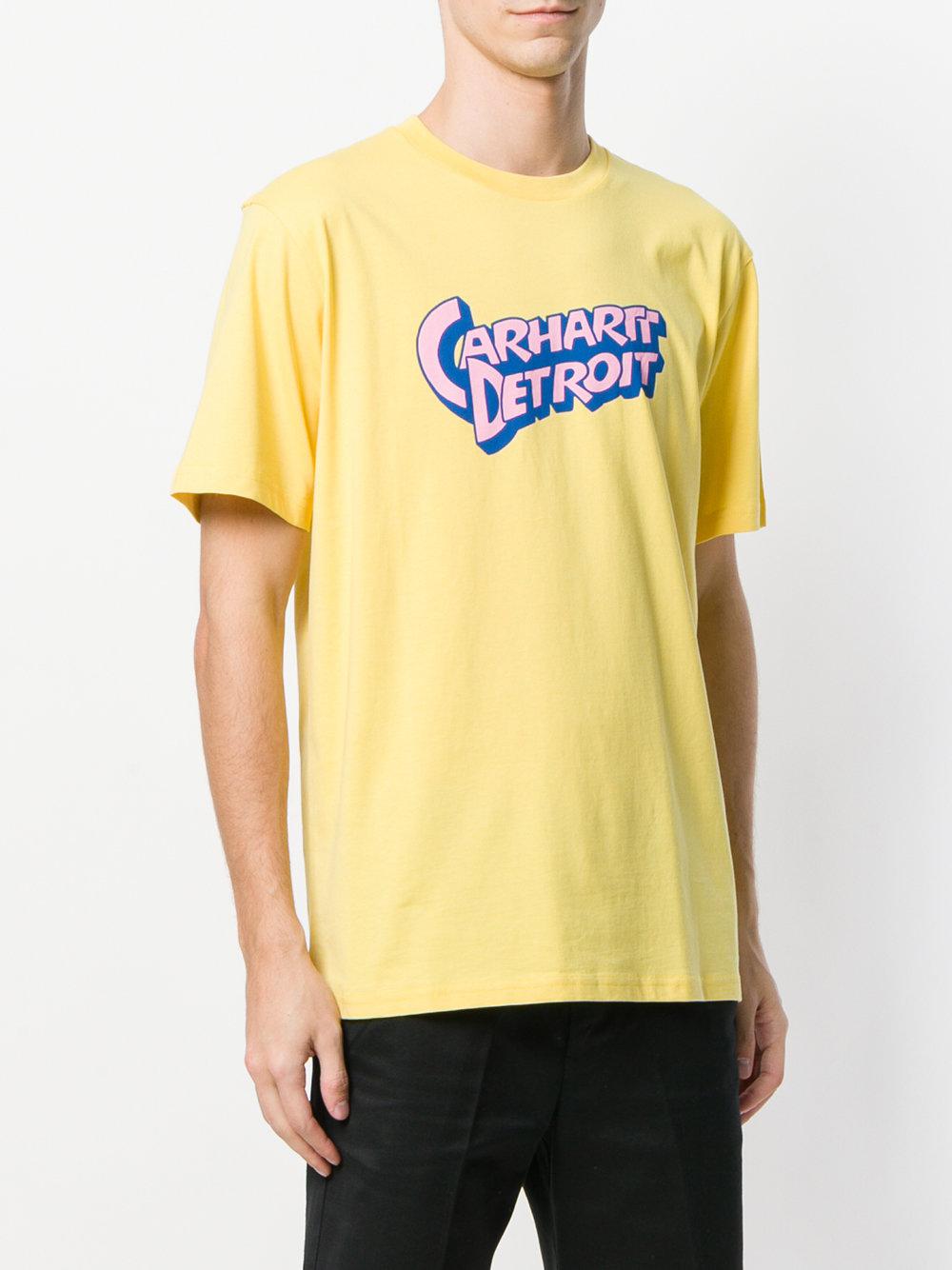 Carhartt Cotton Doctor Detroit T-shirt in Yellow & Orange (Yellow) for ...