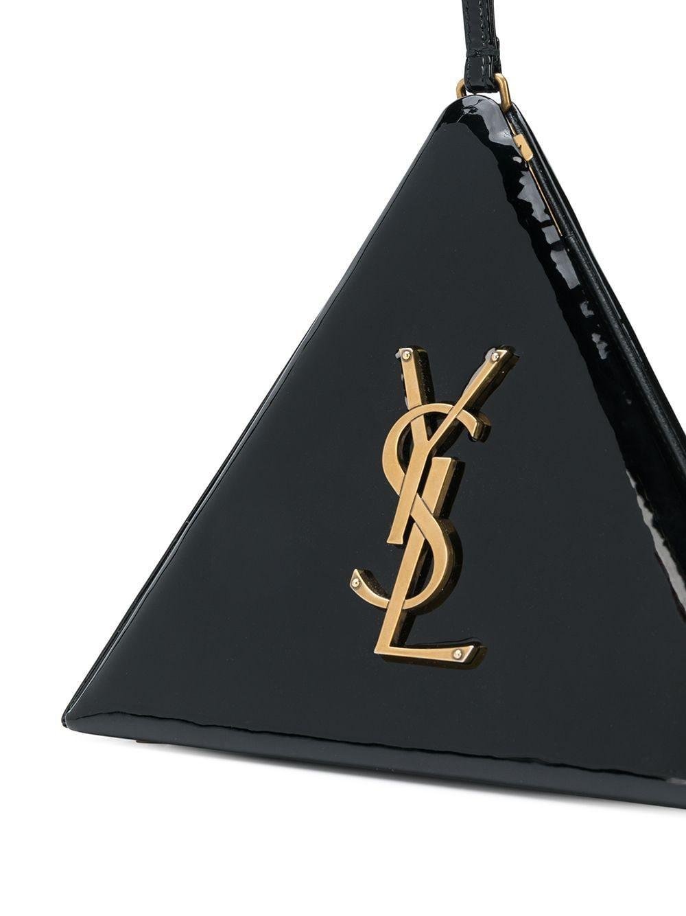 ysl triangle clutch