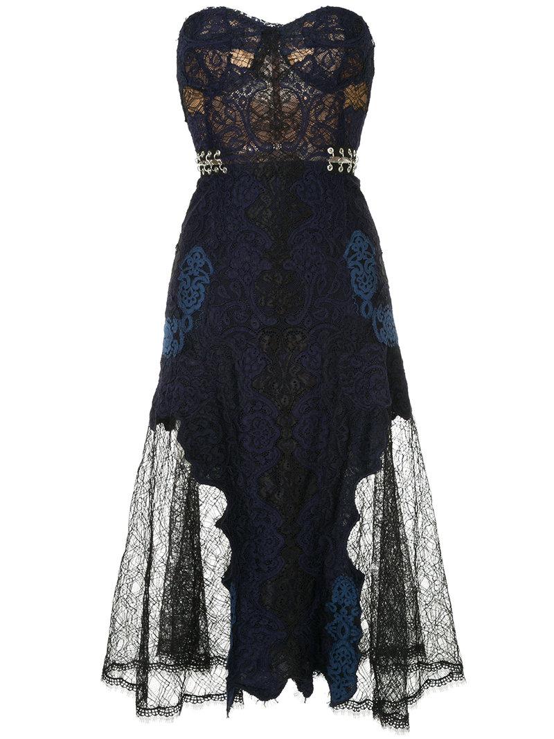 Jonathan simkhai strapless bustier midi dress online